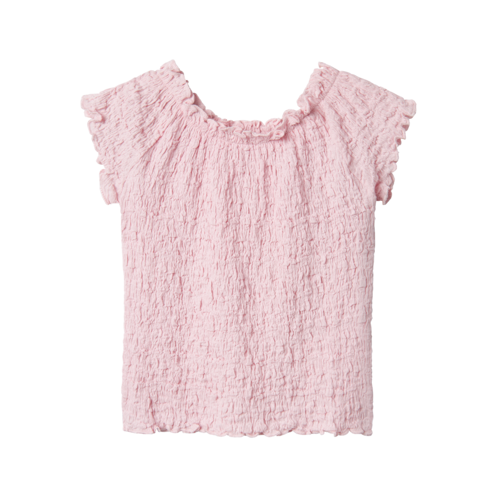 Kortærmet Bluse Halisse Parfait Pink fra Name It