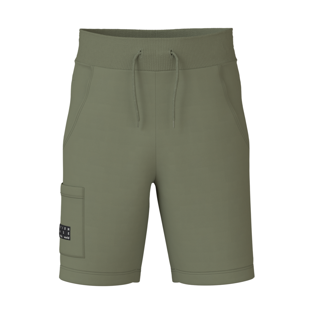 Lange Sweat Shorts Vivasse Oil Green fra Name It
