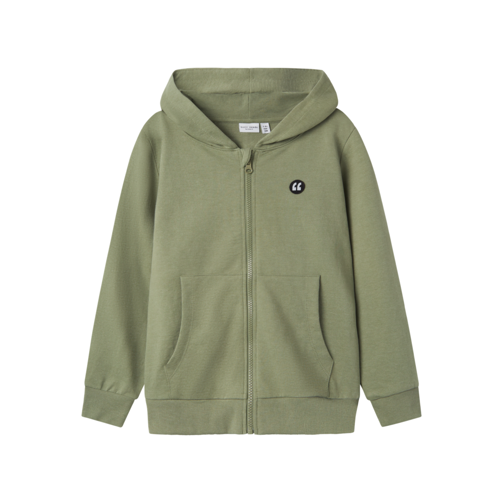 Sweat Cardigan Valon Oil Green fra Name It