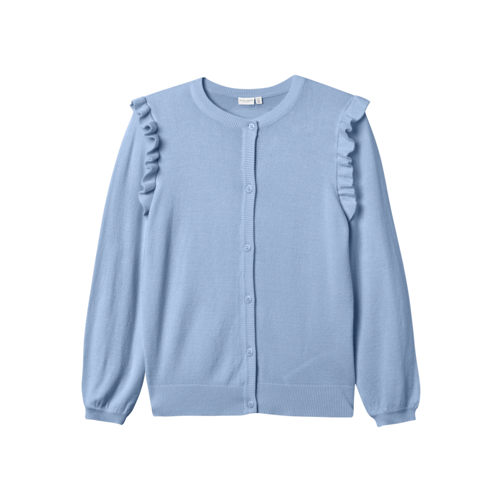 Strik Cardigan Vininna Chambray Blue fra Name It