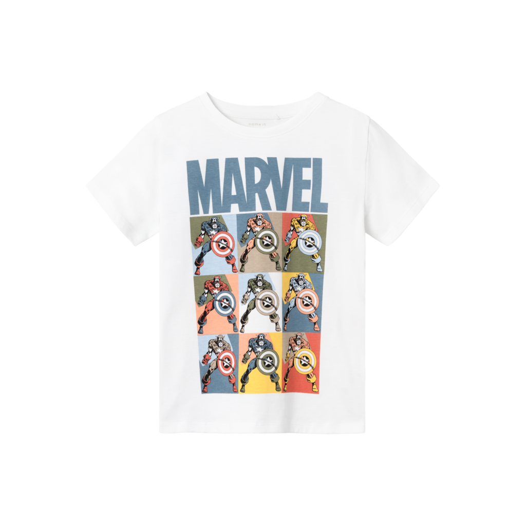 Marvel T Shirt Alessio Bright White fra Name It