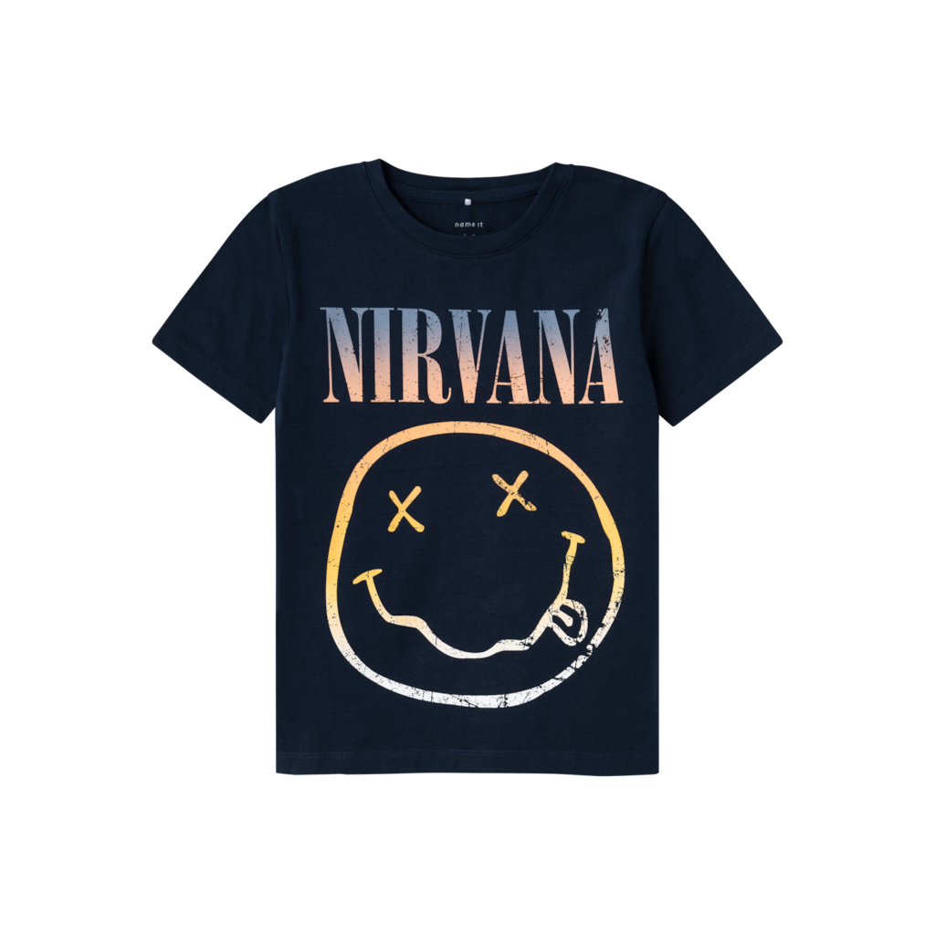 Nirvana T Shirt Attimus Dark Sapphire fra Name It