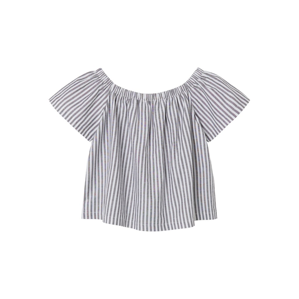 Kortærmet Bluse Deniza Black fra Name It