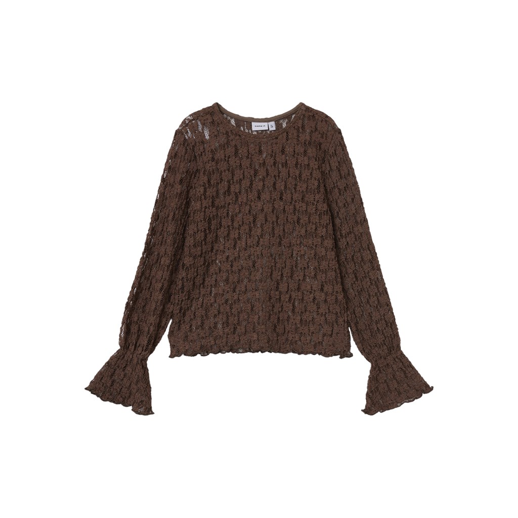 Blonde Bluse Sanila Dark Earth fra Name It
