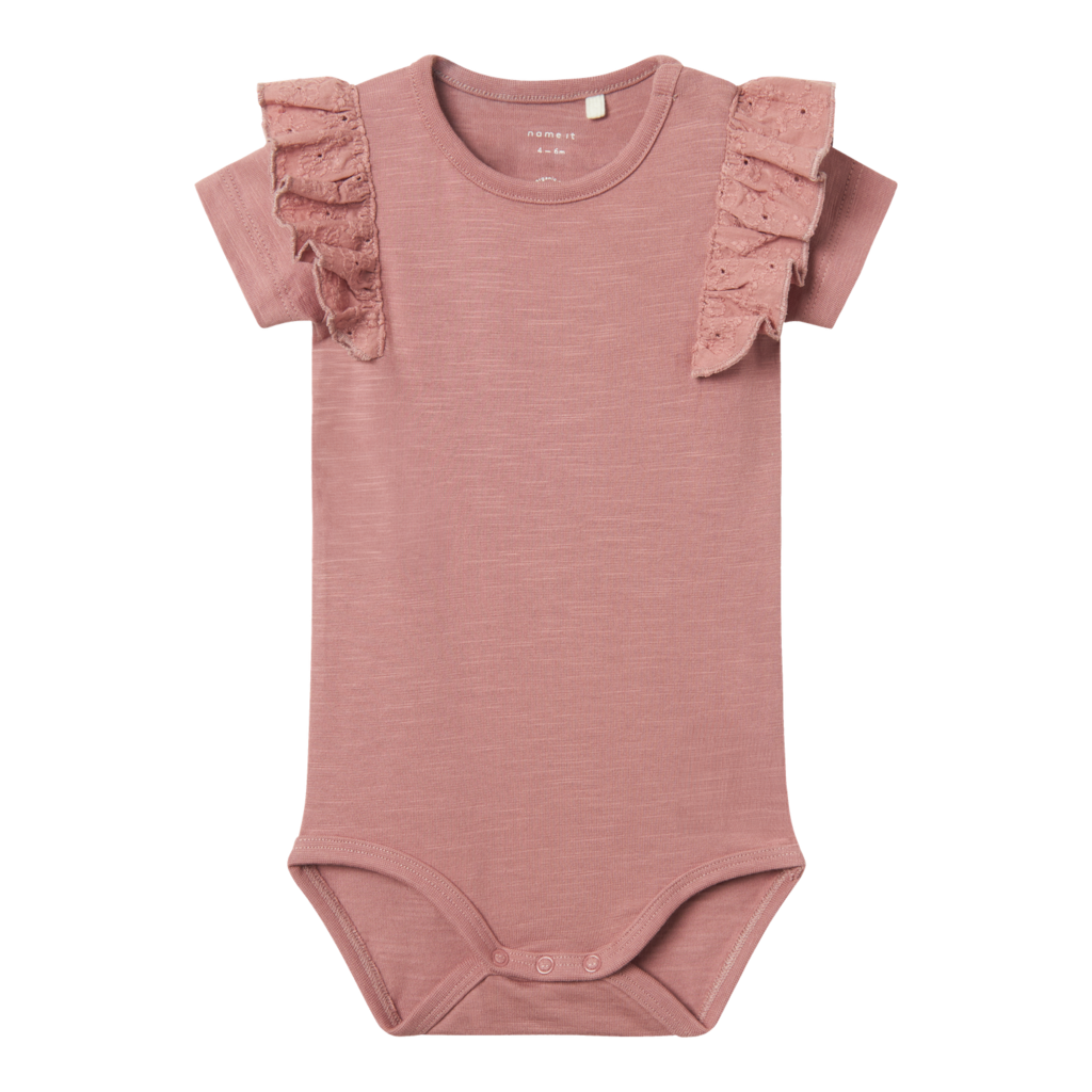 Kortærmet Body Hubbi Nostalgia Rose fra Name It