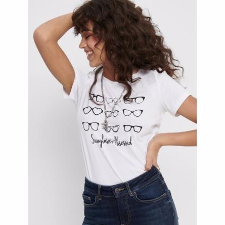 Tee Happy Obsessed fra Only