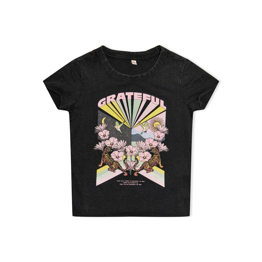 Kortærmet T Shirt Lucy Black fra Only Kids