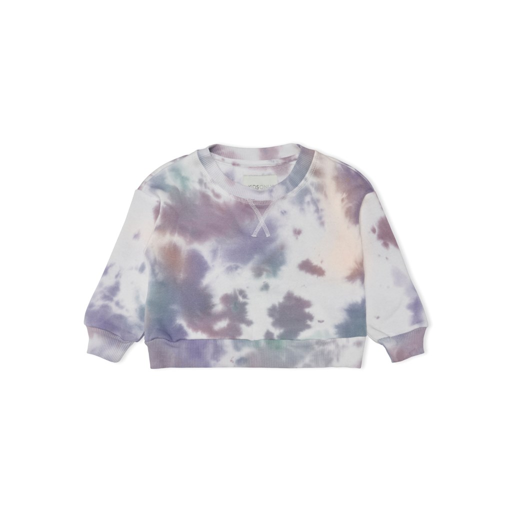 Tie Dye Sweatshirt Every White fra Only Kids