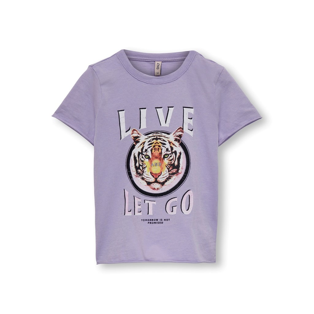 T Shirt Lucy Purple Rose Live fra Only Kids