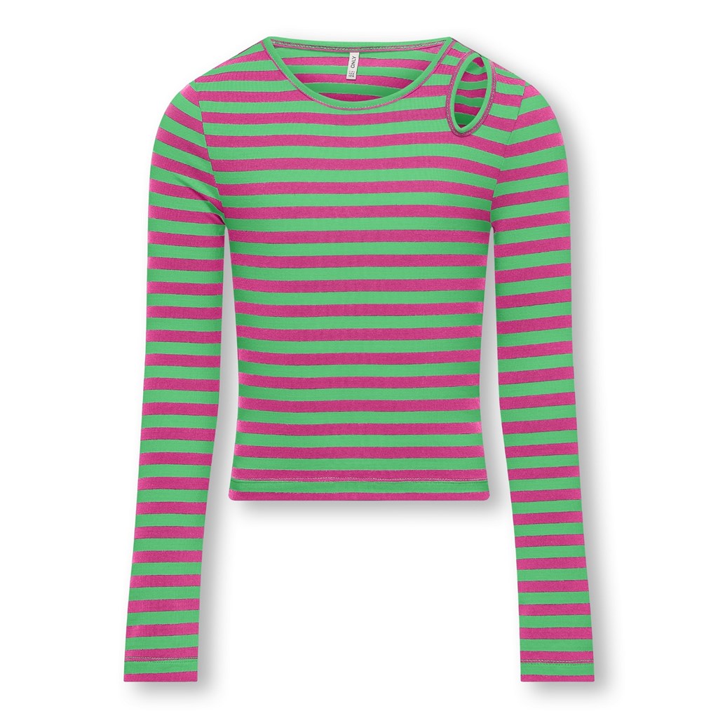 Kort Langærmet Bluse Heidi Raspberry Rose fra Only Kids