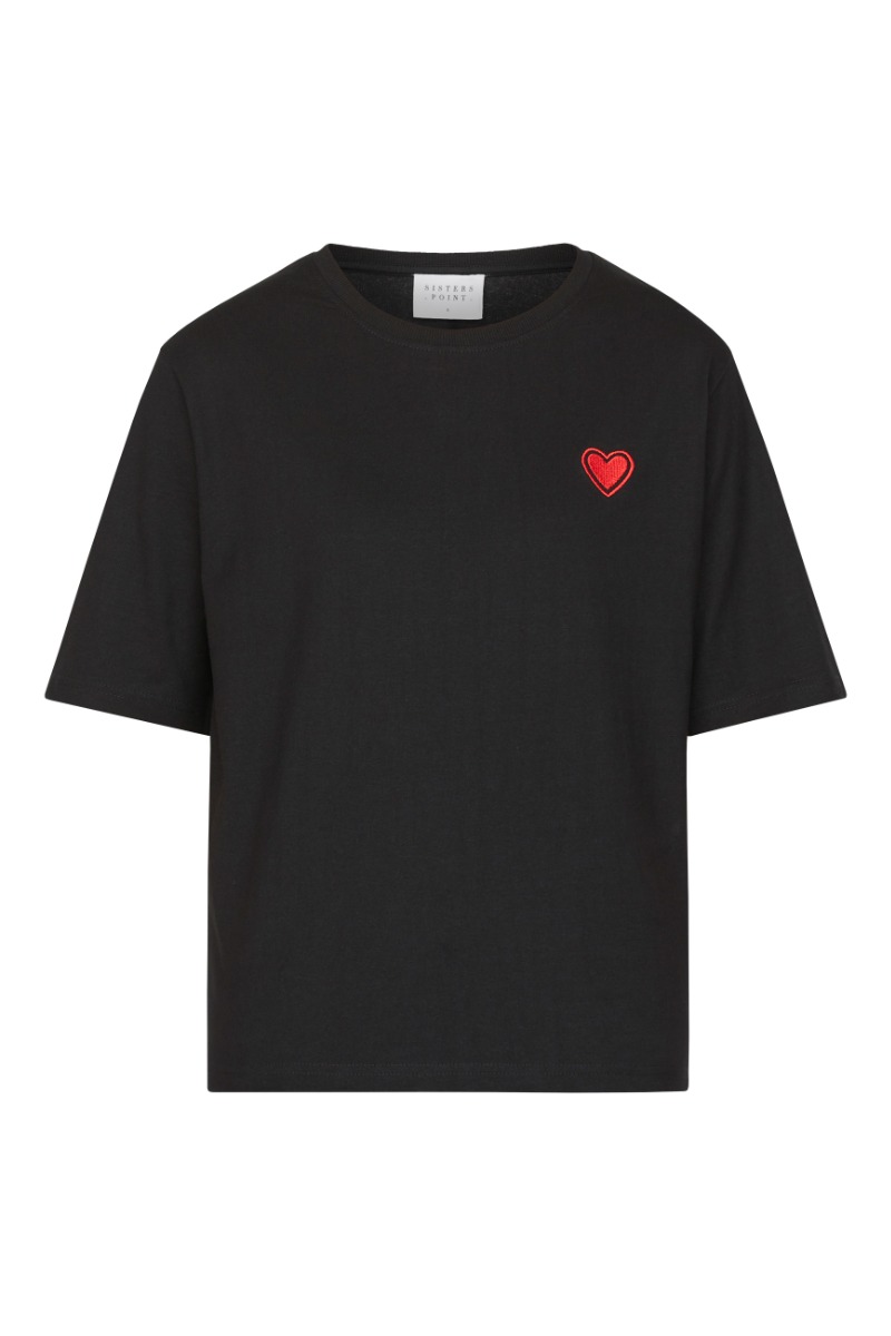 T Shirt   Heka Loose.ss   Black Ruby fra Sisters Point