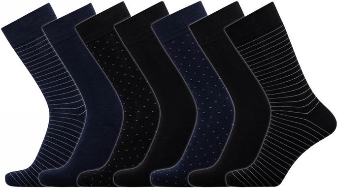 , Socks Bamboo 7 Pairs Box fra Jbs