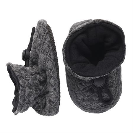 Jaquard Sutsko Dark Grey Melange fra Melton