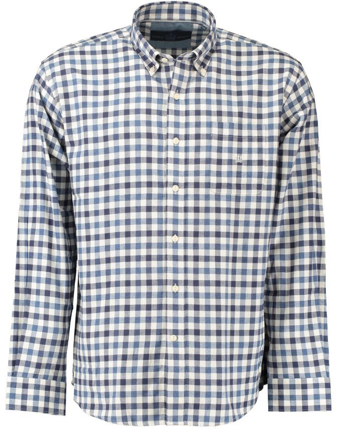 Langærmet flannel-skjorte fra Thomas Regency - Udsalg!