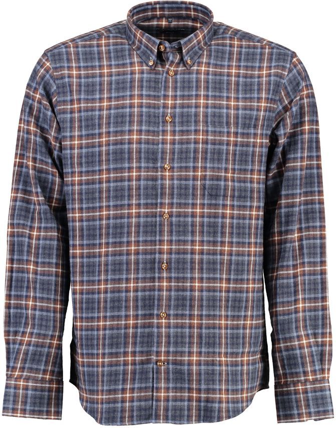Flannel Shirt L S Modern Fit fra Gino Marcello