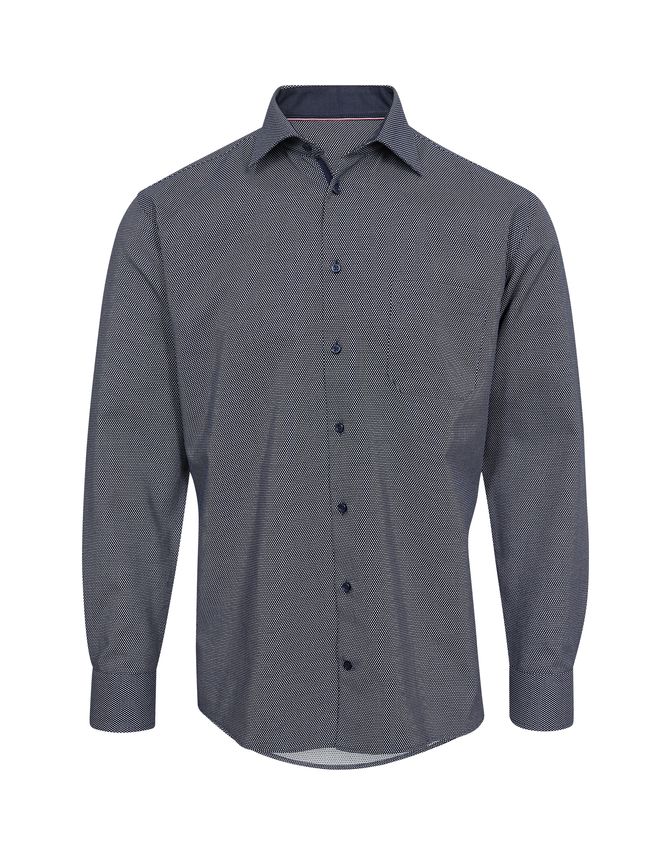 Regular Fit L S Shirt fra Black Blue