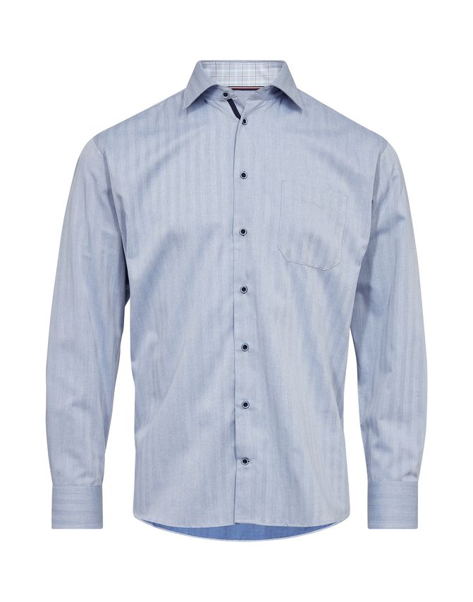 Regular Fit L S Shirt fra Black Blue