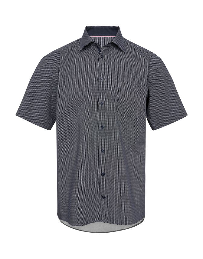 Regular Fit S S Shirt fra Black Blue