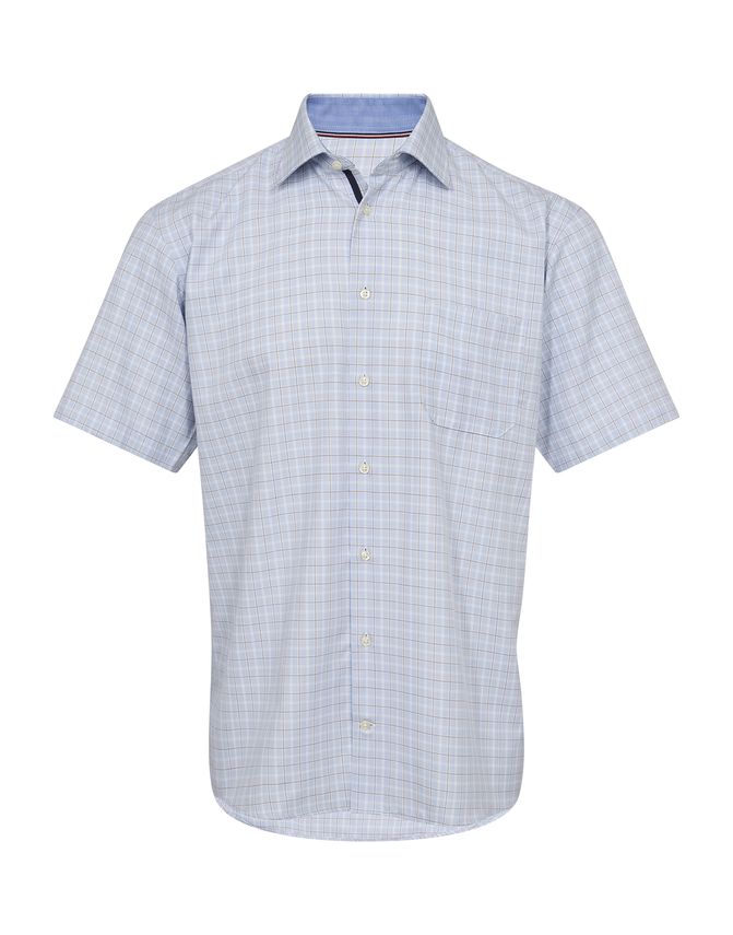 Regular Fit S S Shirt fra Black Blue