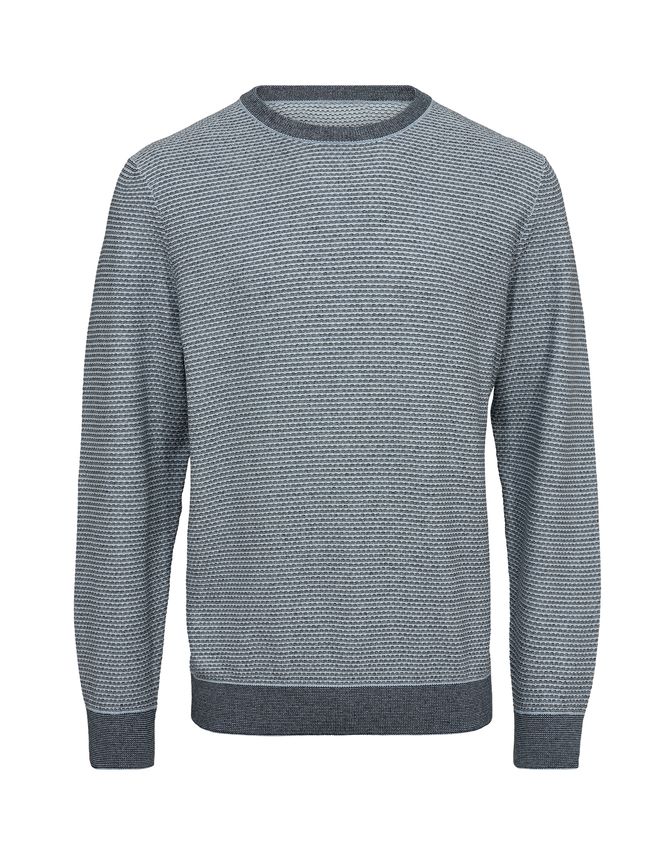 Structure Knit Regular Fit fra Black Blue