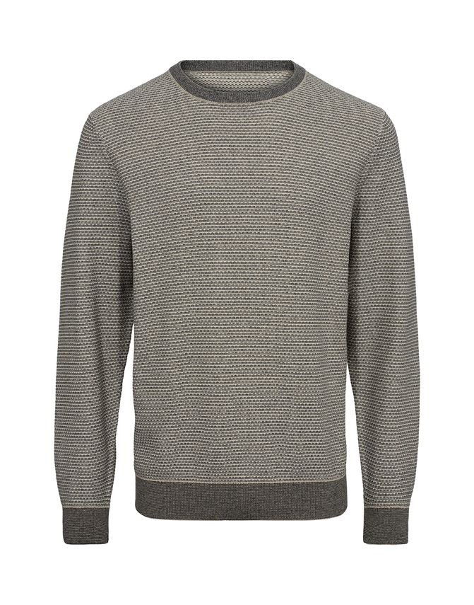 Structure Knit Regular Fit fra Black Blue