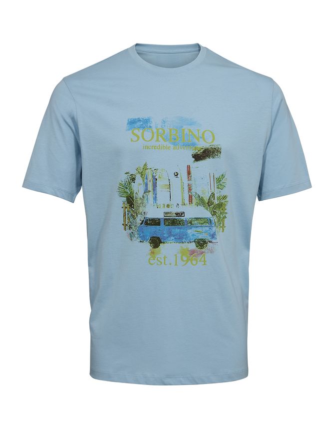 O Neck T Shirt Regular Fit fra Thomas Regency