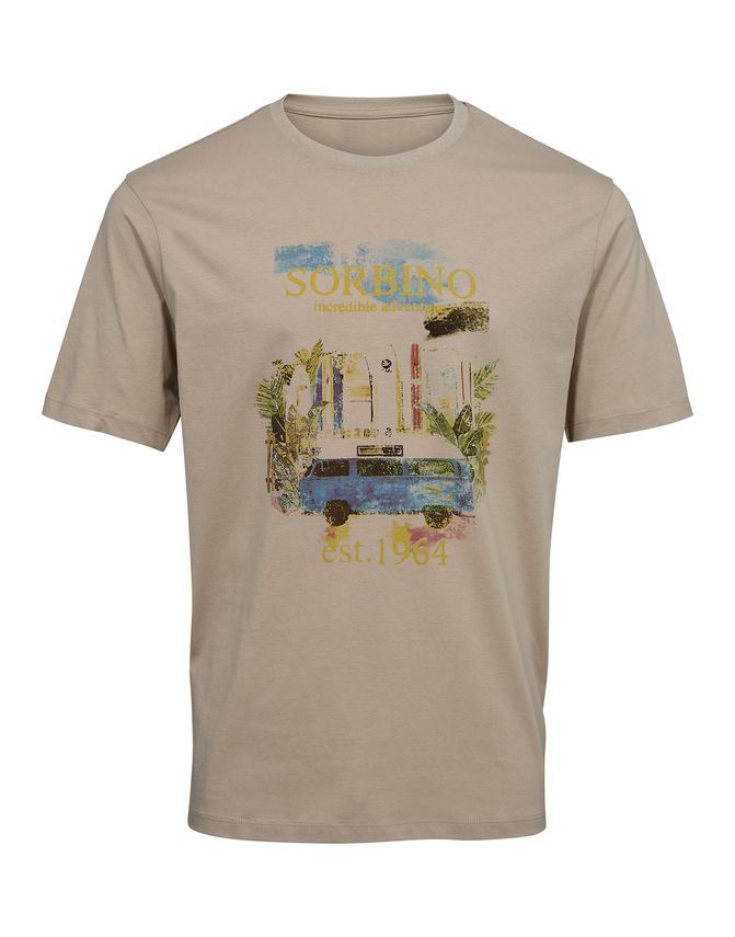O Neck T Shirt Regular Fit fra Thomas Regency