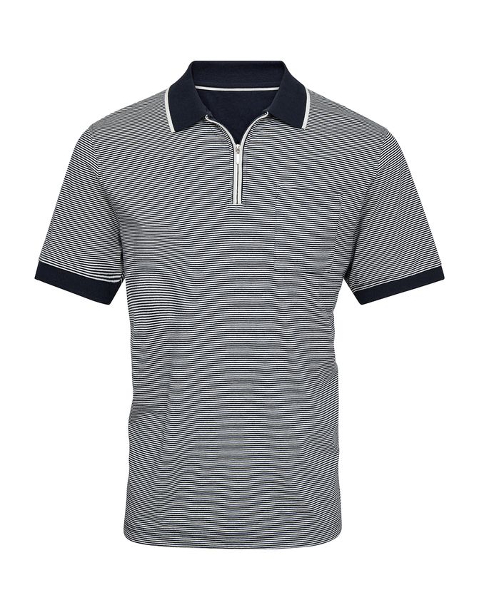 Striped Polo Regular Fit fra Black Blue