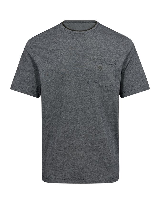 O Neck T Shirt Regular Fit fra Black Blue