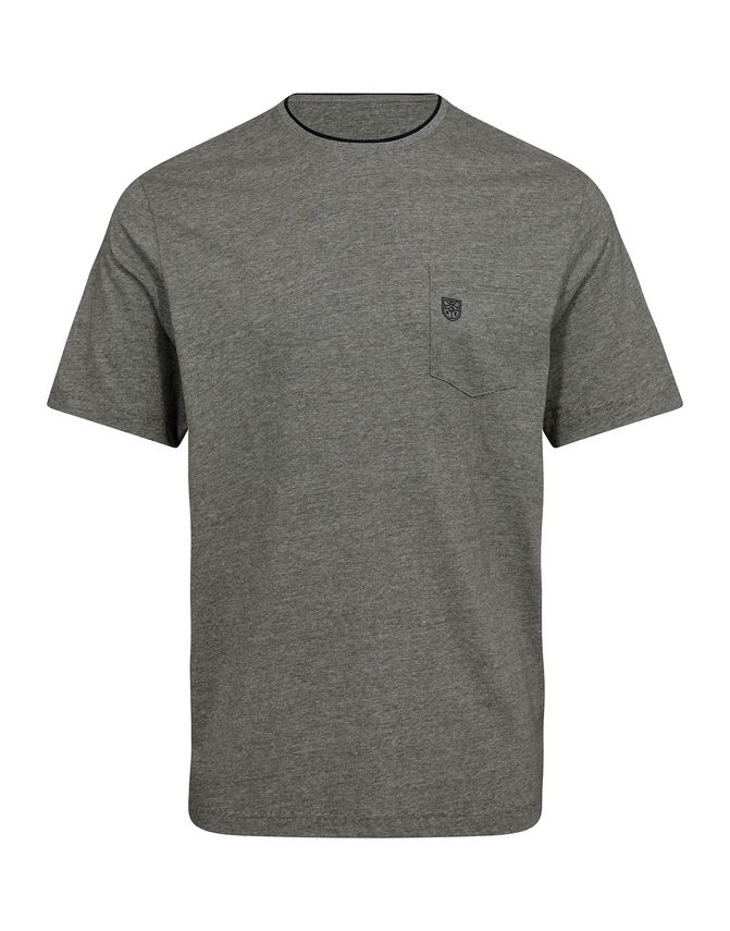 O Neck T Shirt Regular Fit fra Black Blue
