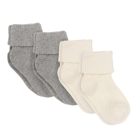 4 Pak Baby Strømper Mix fra Birkholm