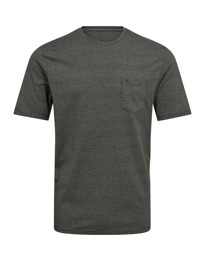 O Neck T Shirt Regular Fit fra Black Blue