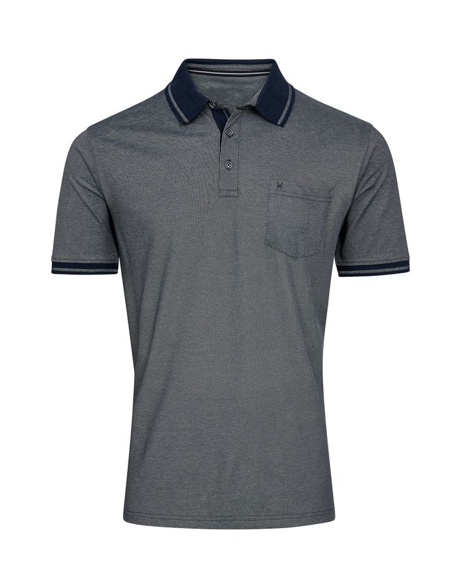 Polo Pique Regular Fit fra Black Blue