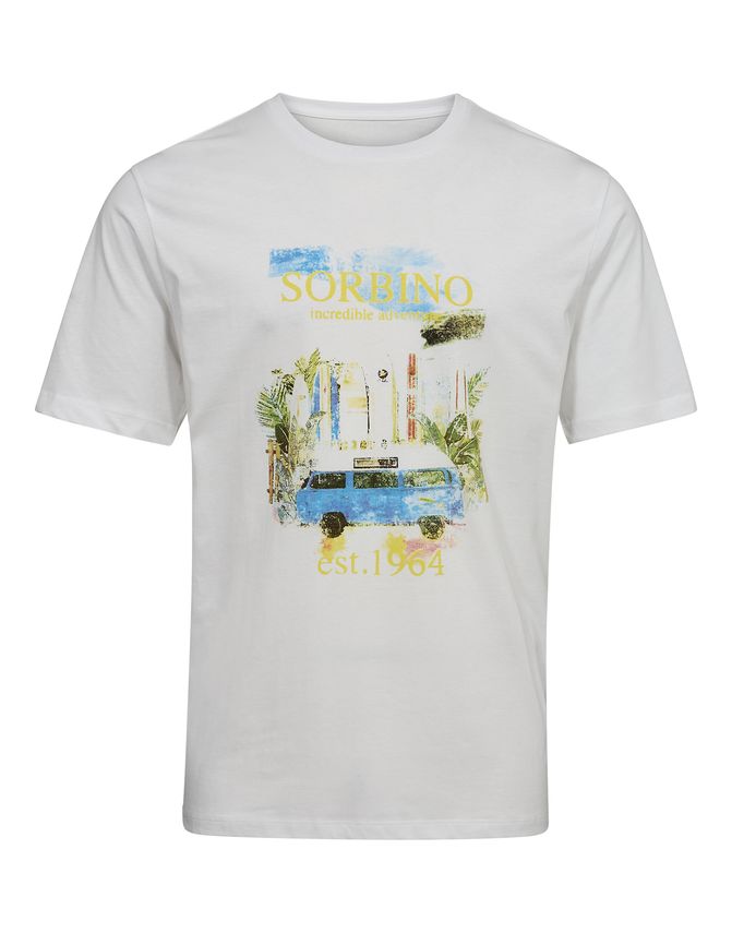 O Neck T Shirt Regular Fit fra Thomas Regency