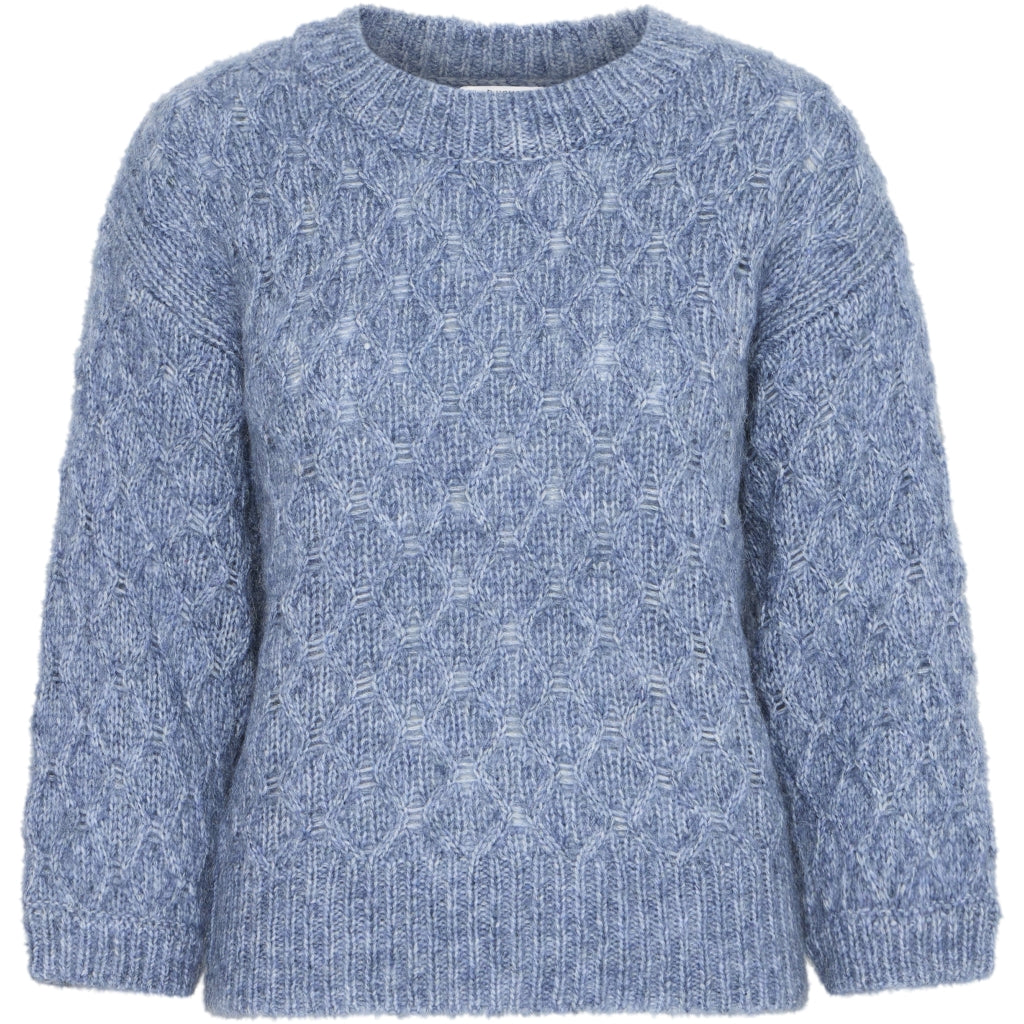 Smuk striktrøje fra B.young - Blue Horizon Melange
