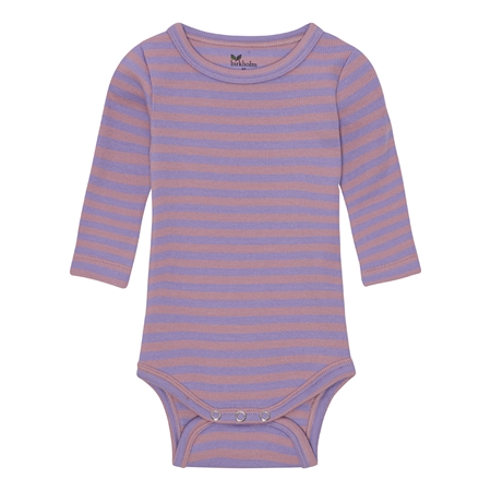Stribet Rib Body Pastel Lilla & Skygge Rosa fra Birkholm