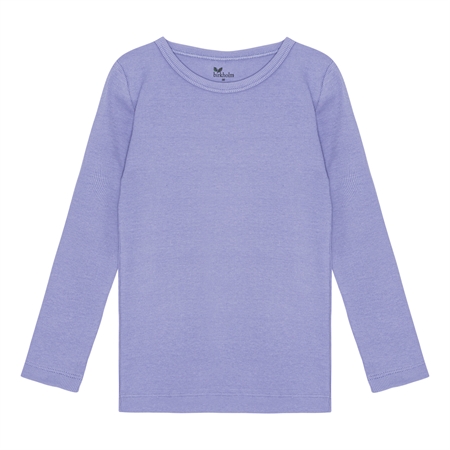 Rib Bluse i Lavendel Lilla fra Birkholm – Kvalitet og Komfort
