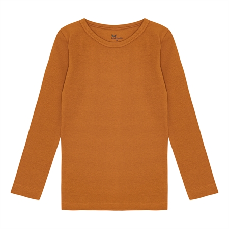 Rib Bluse Brændt Brun fra Birkholm