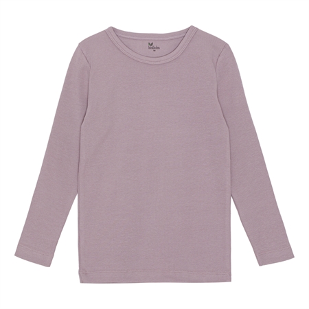 Rib Bluse Due Lilla fra Birkholm