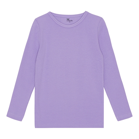 Rib Bluse Pastel Lilla fra Birkholm