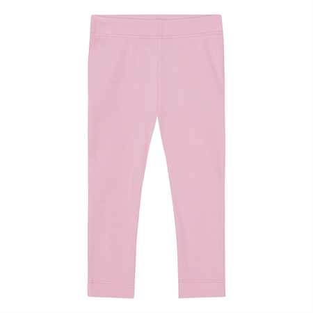 Rib Leggings til Baby - Lyserød fra Birkholm