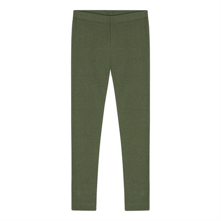 Rib Leggings Army Grøn fra Birkholm