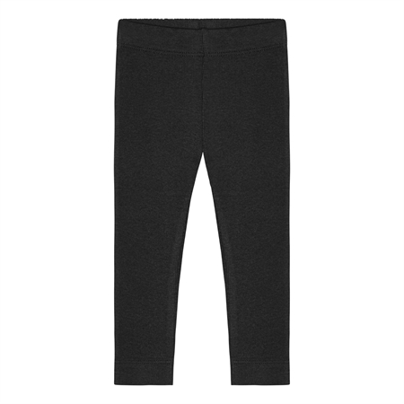 Rib Leggings i Midnat Sort fra Birkholm - Kvalitet til Børn