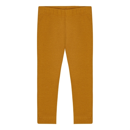 Rib Leggings Brændt Brun fra Birkholm