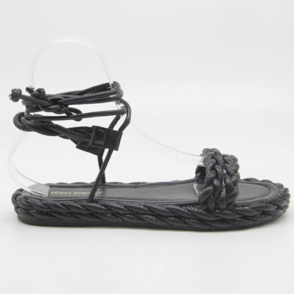 Dame Sandal 3598   Black fra Shoes