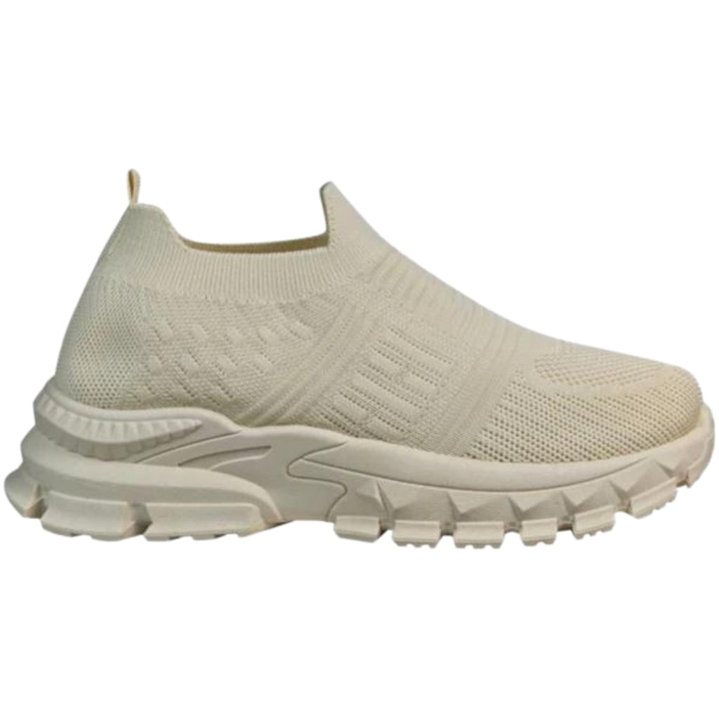 Lene Dame Sneakers 816   Beige fra Shoes