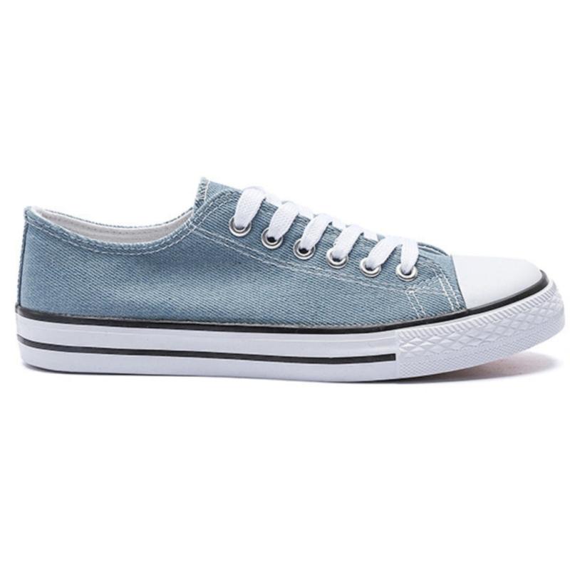 Celina Dame Sneakers - Lys Blå Jeans til Udsalg!