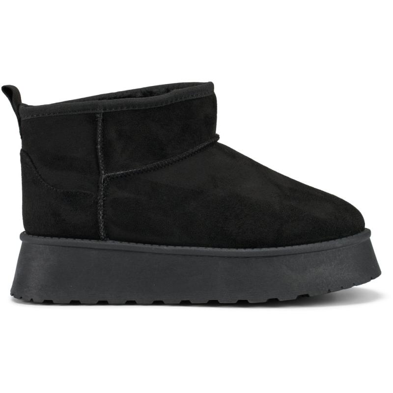 Elodie Dame Bamsestøvler 2564 - Black Fredagsudsalg