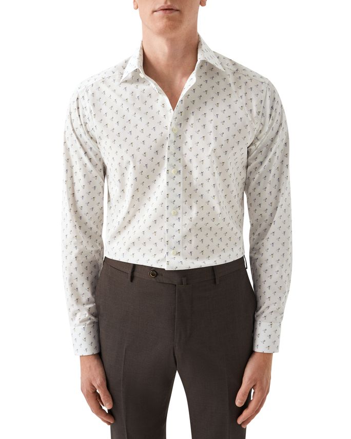 Drink Print Signature Poplin Shirt fra Eton