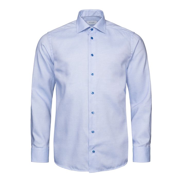 Semi Solid Twill Shirt fra Eton